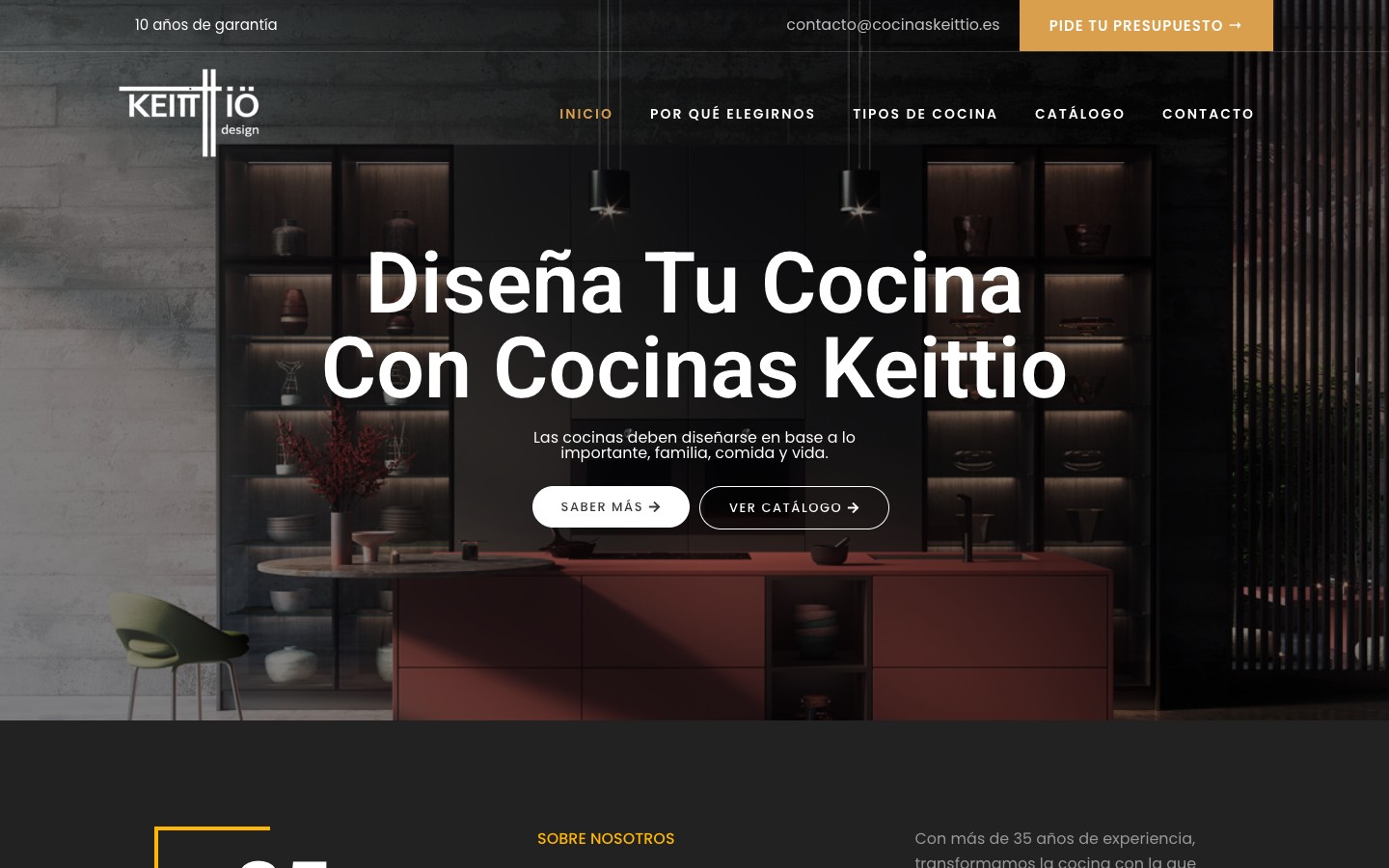 Screenshot de Cocinas Keittio
